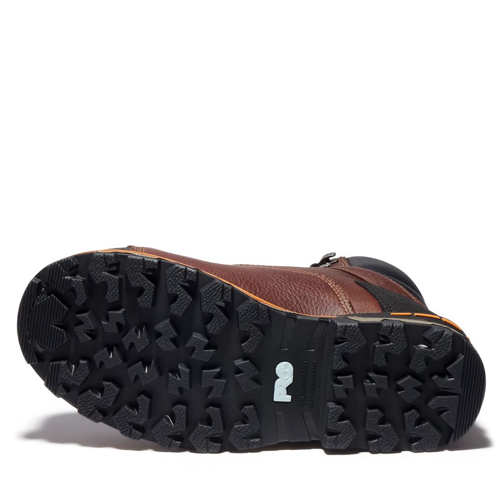 Botas de Trabajo Masculino - Timberland Pro® Boondock 6\" Comp Toe - GWOST1236 - Marrom/Pretas